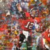 store38_01 Brady Leads The Bucs Hand Embellished Giclee #2 of 5