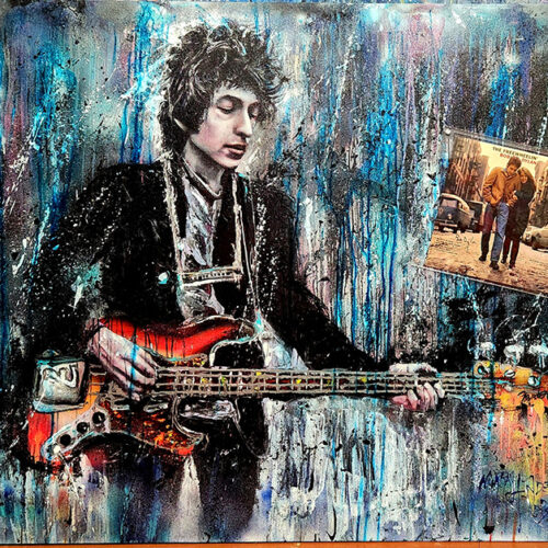 dylanmh1 Bob Dylan with Signed Album