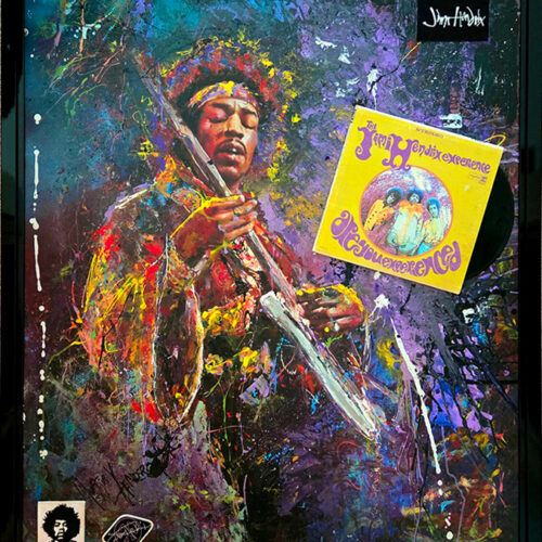 Jimi Hendrix with Album