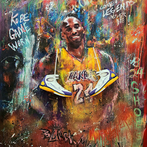 kobeshoesnew Kobe Bryant w/Game Worn, Signed and Photo-matched Shoes