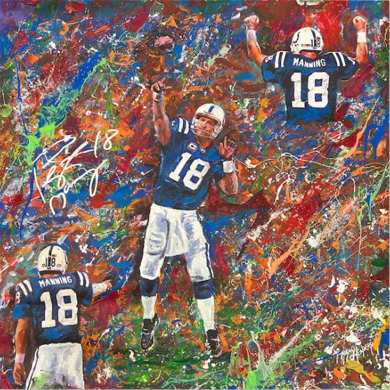 peyton-manning-indianapolis-colts-autographed-28-x-28-stretched-giclee-canvas-art Peyton Manning