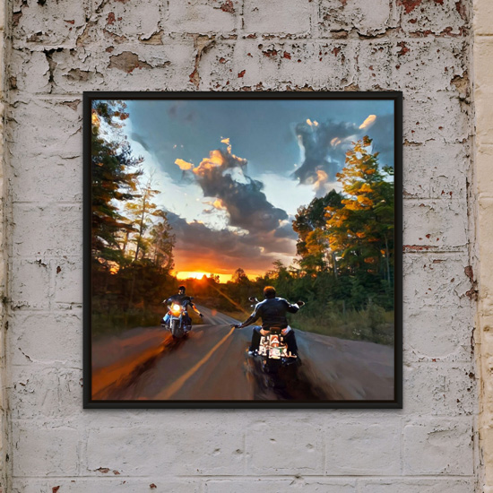 Motorcycle Sunset